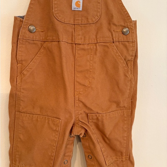 NWOT Carhartt Kids Flannel Lined Winter Overalls - Picture 2 of 5